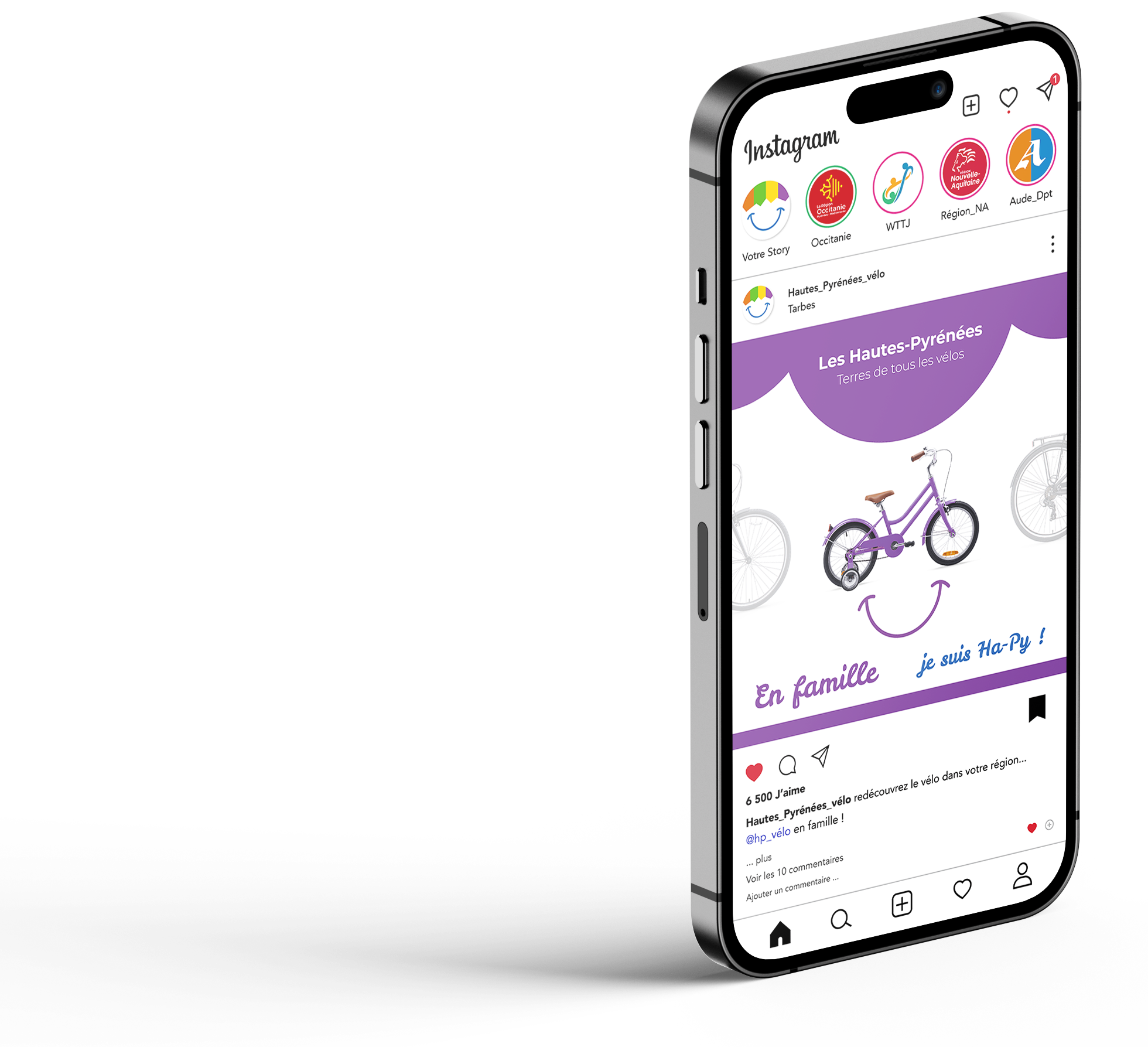 campagne pour la pratique du vélo sur mobile par Pitxucom