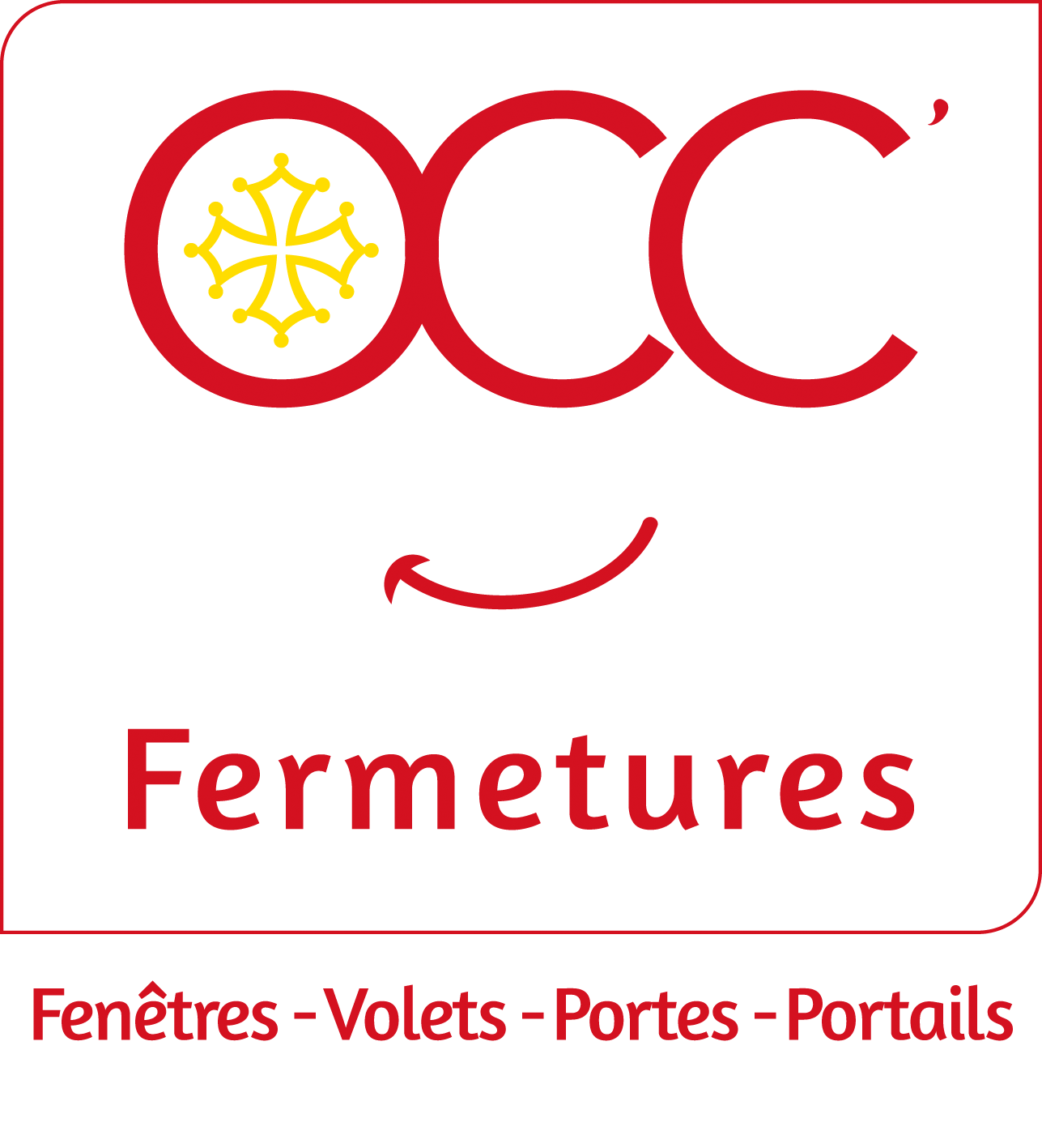 Logo d'Occ'Fermetures fond blanc