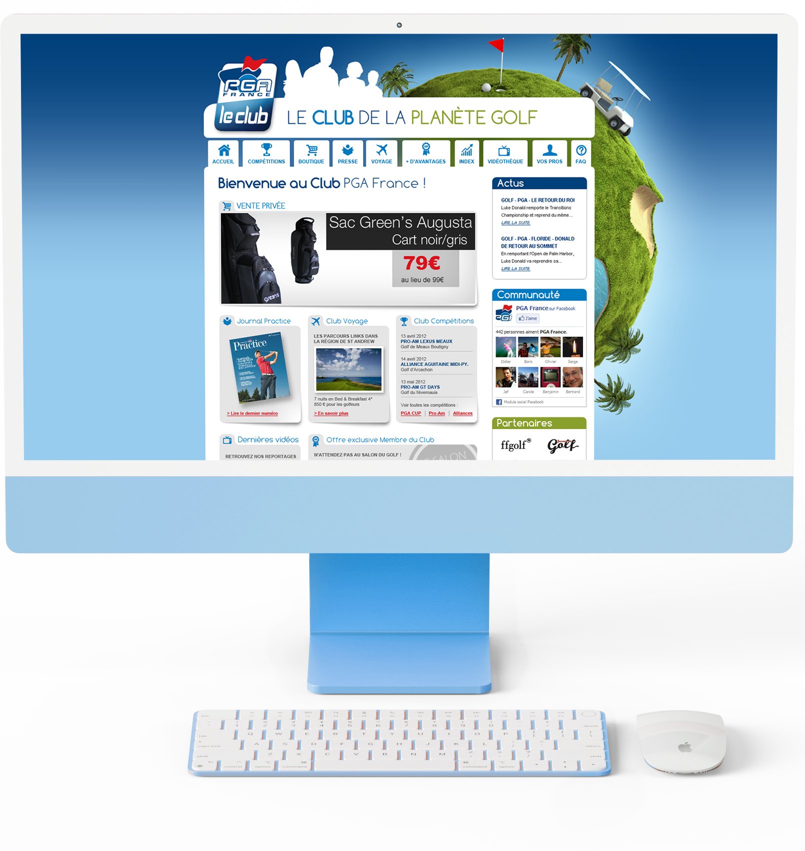 Site web de PGA création de Pitxucom, agence de communication 360