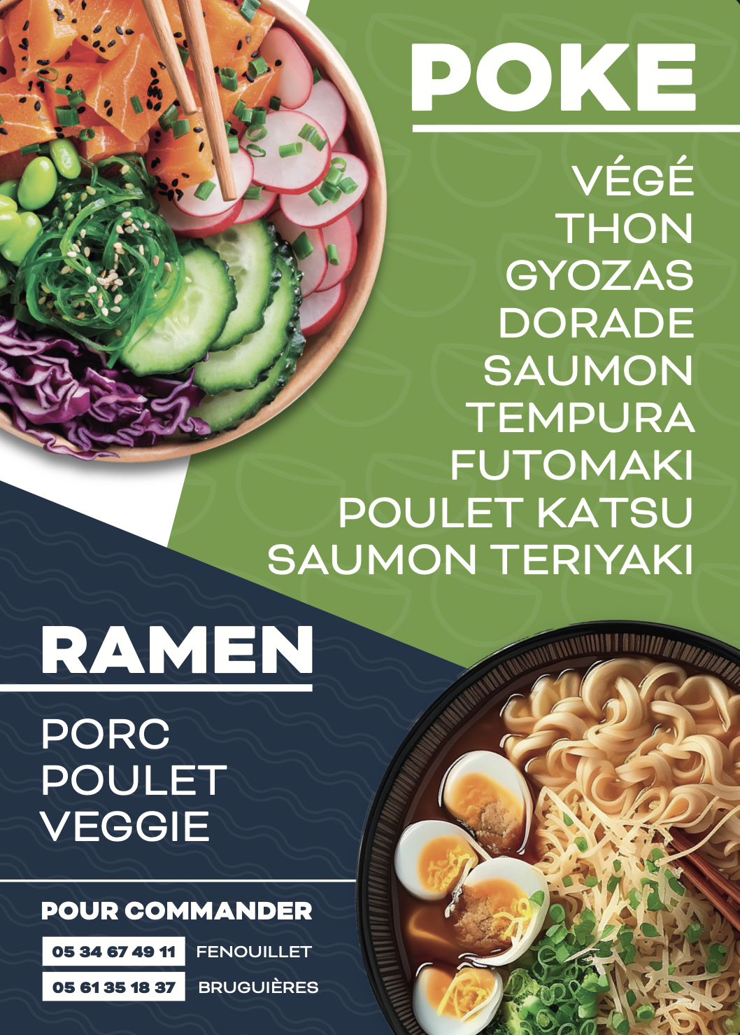 Flyers de lancement pour le restaurant Sendo par Pitxucom agence de communication à Toulouse